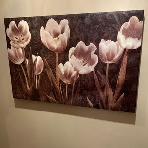 Canvas tulips painting